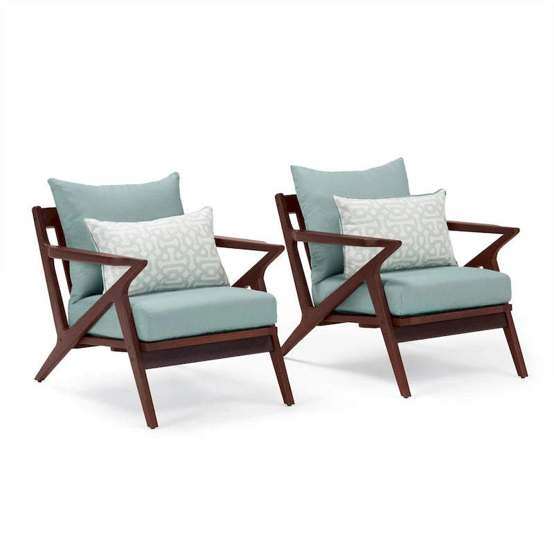 Fauteuils de jardin Vaughn 2 pièces Sunbrella
