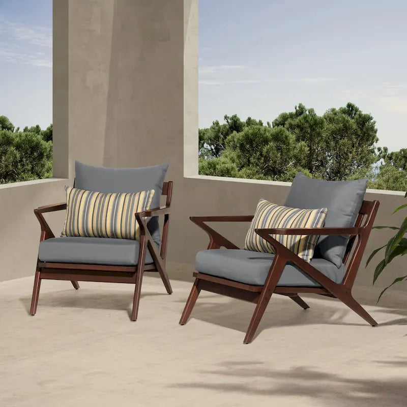Fauteuils de jardin Vaughn 2 pièces Sunbrella