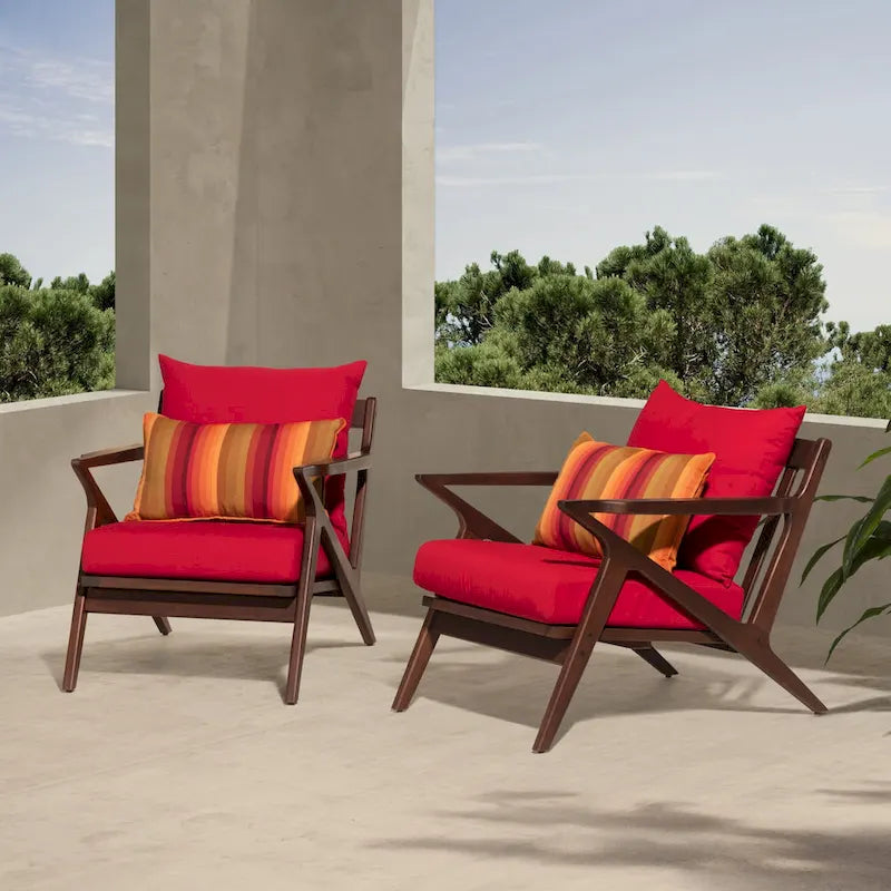 Fauteuils de jardin Vaughn 2 pièces Sunbrella