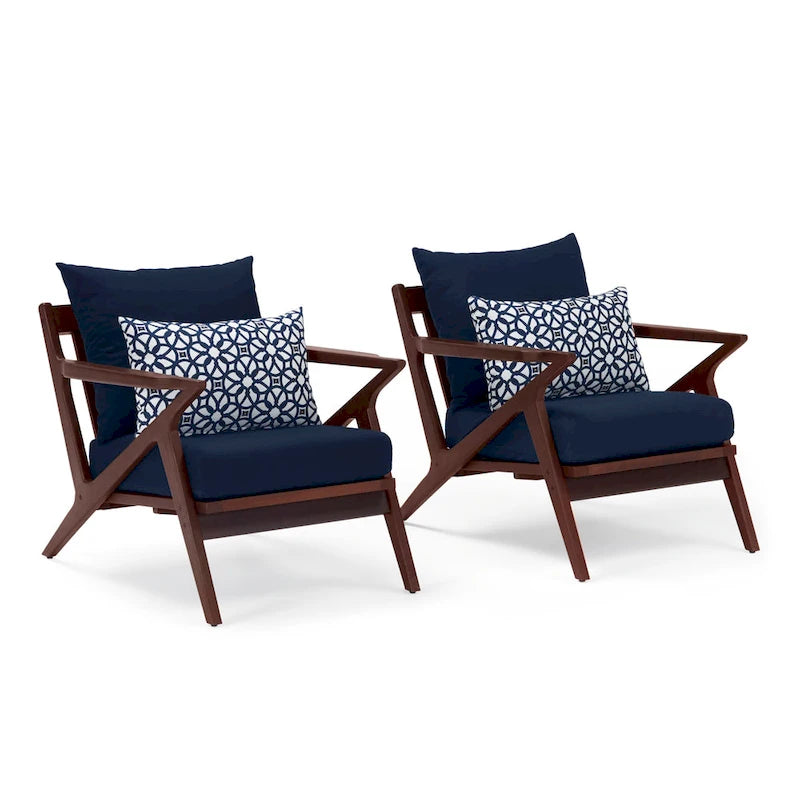 Fauteuils de jardin Vaughn 2 pièces Sunbrella