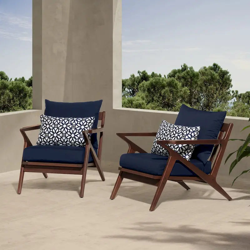 Fauteuils de jardin Vaughn 2 pièces Sunbrella