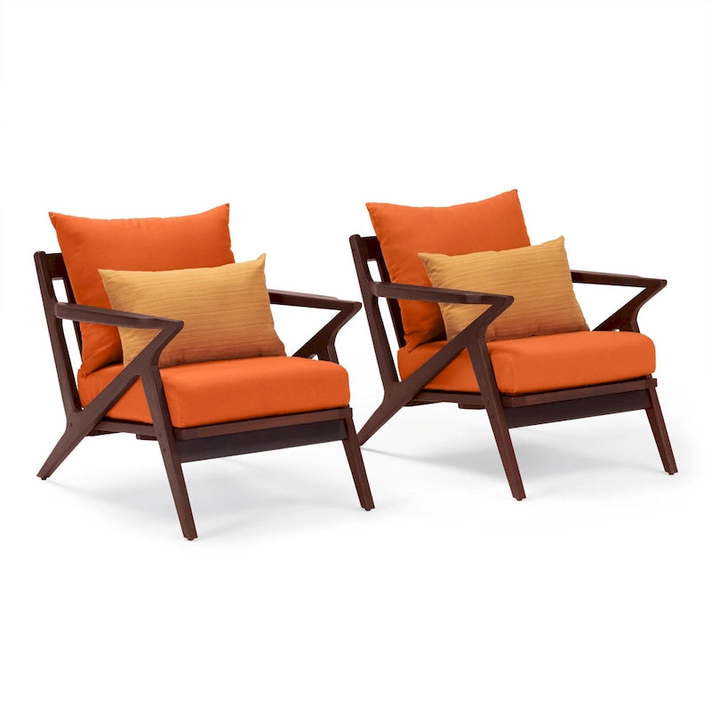 Fauteuils de jardin Vaughn 2 pièces Sunbrella
