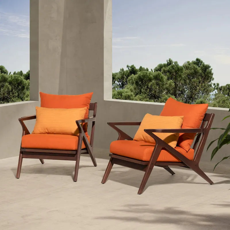 Fauteuils de jardin Vaughn 2 pièces Sunbrella