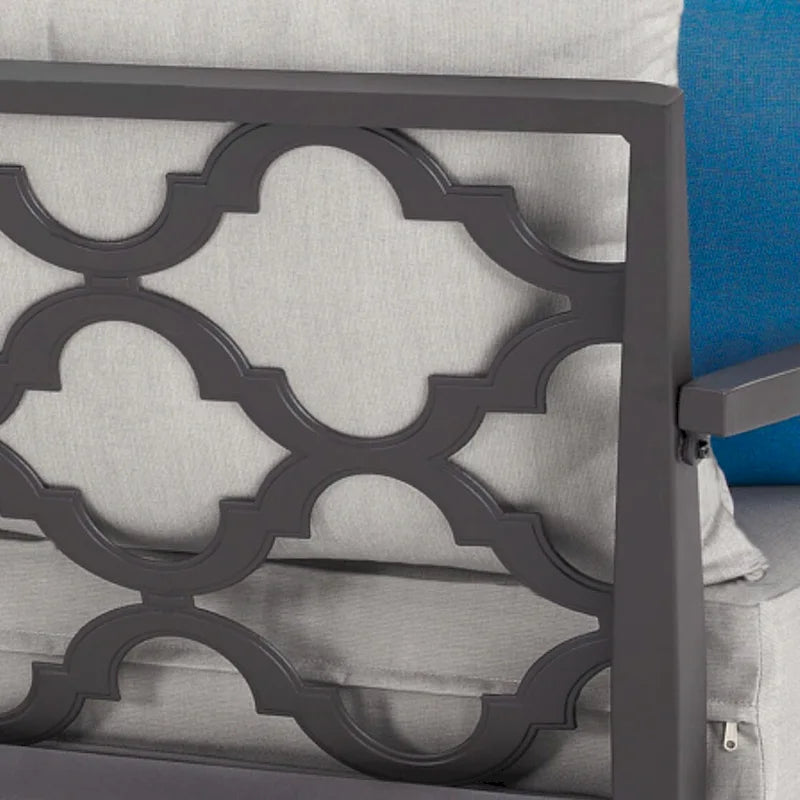 Ensemble de sièges de patio extérieurs Venetia 5 pièces Sunbrella à mouvement