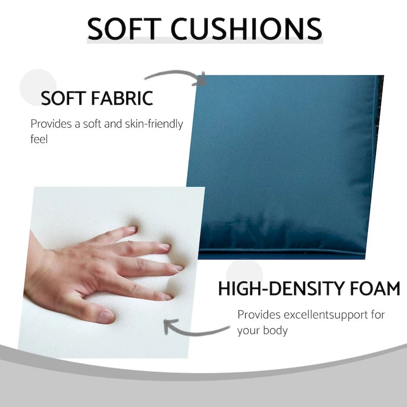 Ensemble de conversation d'extérieur en rotin 5 pièces comprenant un canapé 3 places, 2 fauteuils et des poufs pour terrasse ou balcon.