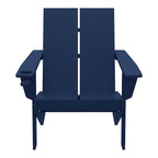 Chaises Adirondack modernes en polyéthylène Polytrends Coastin (lot de 4), noires