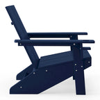 Chaises Adirondack modernes en polyéthylène Polytrends Coastin (lot de 4), noires