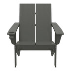 Chaises Adirondack modernes en polyéthylène Polytrends Coastin (lot de 4), noires