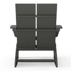 Chaises Adirondack modernes en polyéthylène Polytrends Coastin (lot de 4), noires