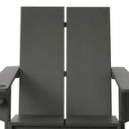 Chaises Adirondack modernes en polyéthylène Polytrends Coastin (lot de 4), noires