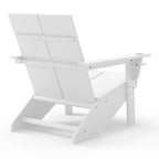 Chaises Adirondack modernes en polyéthylène Polytrends Coastin (lot de 4), noires