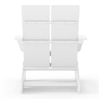 Chaises Adirondack modernes en polyéthylène Polytrends Coastin (lot de 4), noires