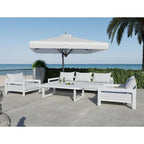 Canapé d'extérieur moderne blanc Renava Praxis