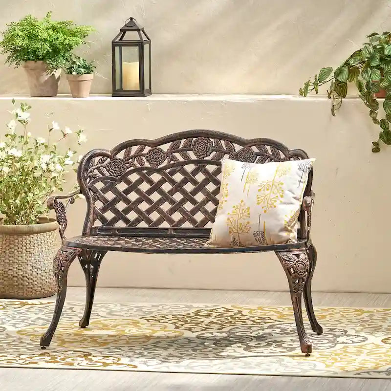 Banc de jardin extérieur