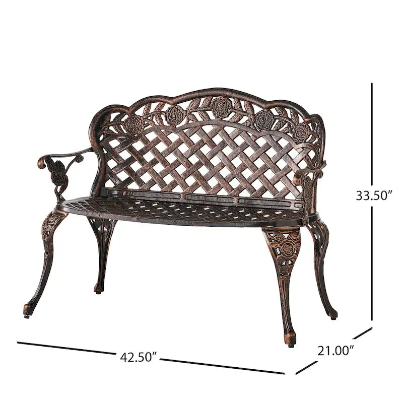 Banc de jardin extérieur