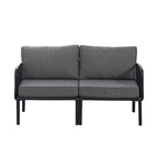 Christopher Knight Home - Ensemble de conversation moderne 3 pièces pour patio Afra avec coussins imperméables