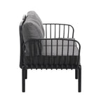 Christopher Knight Home - Ensemble de conversation moderne 3 pièces pour patio Afra avec coussins imperméables