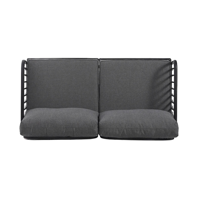 Christopher Knight Home - Ensemble de conversation moderne 3 pièces pour patio Afra avec coussins imperméables