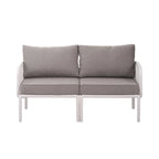 Christopher Knight Home - Ensemble de conversation moderne 3 pièces pour patio Afra avec coussins imperméables