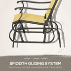 Ensemble de 3 fauteuils à bascule d'extérieur style bistro