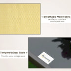 Ensemble de 3 fauteuils à bascule d'extérieur style bistro