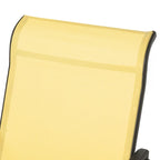 Ensemble de 3 fauteuils à bascule d'extérieur style bistro