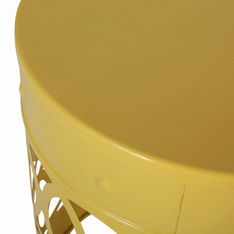 Table d'appoint extérieure en métal S/2
