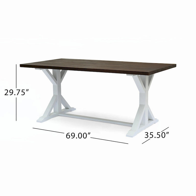 TABLE À MANGER DE FERME CASSIA D'EXTÉRIEUR