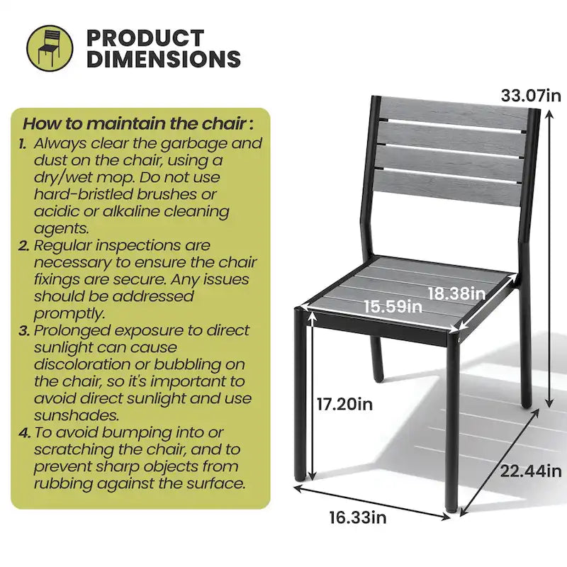 Ensemble de salle à manger de patio 7 pièces comprenant une table en aluminium avec trou pour parasol et des chaises empilables