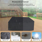 Ensemble de canapé d'extérieur en osier de grande taille, 7 pièces