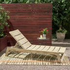 Chaise longue Maki en bois d'acacia gris et métal, réglable, mobilier de patio extérieur 78 pouces