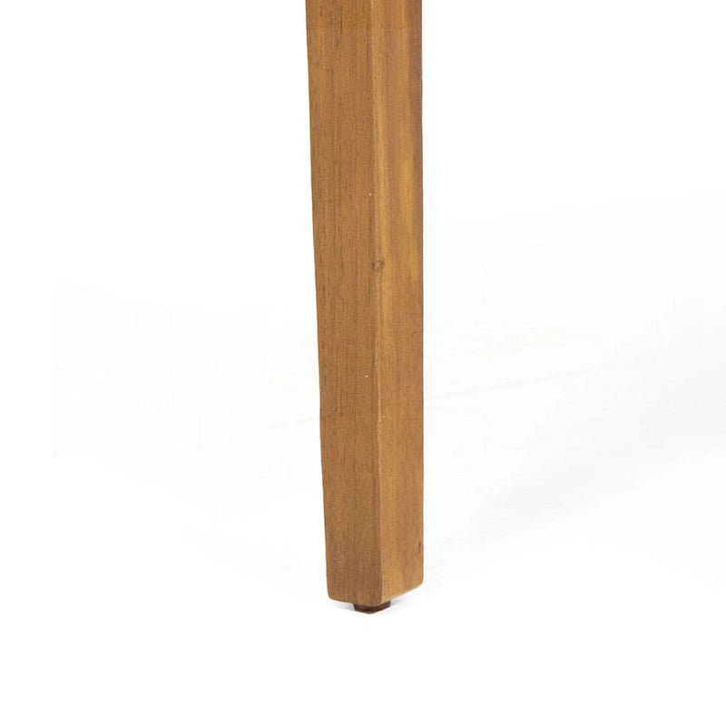 Ensemble de 2 chaises de salle à manger de patio en bois d'acacia