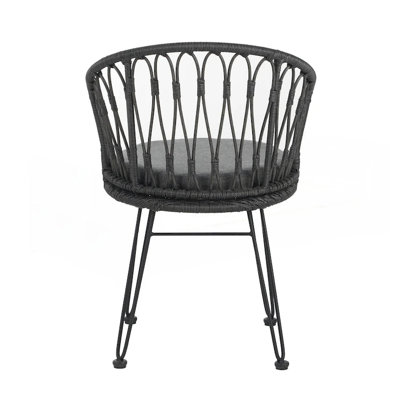 Ensemble de 2 chaises de salle à manger de style industriel