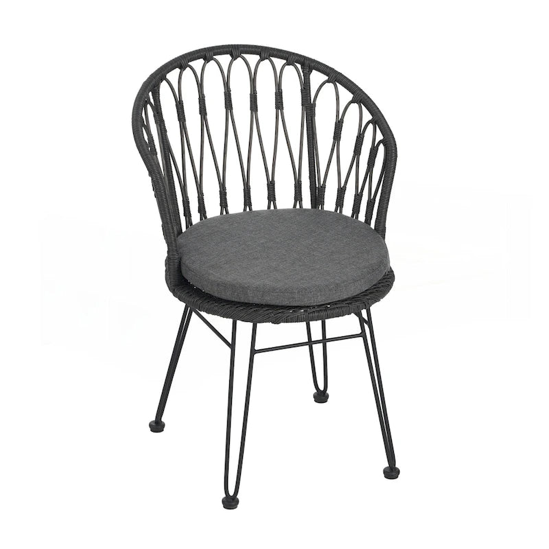 Ensemble de 2 chaises de salle à manger de style industriel