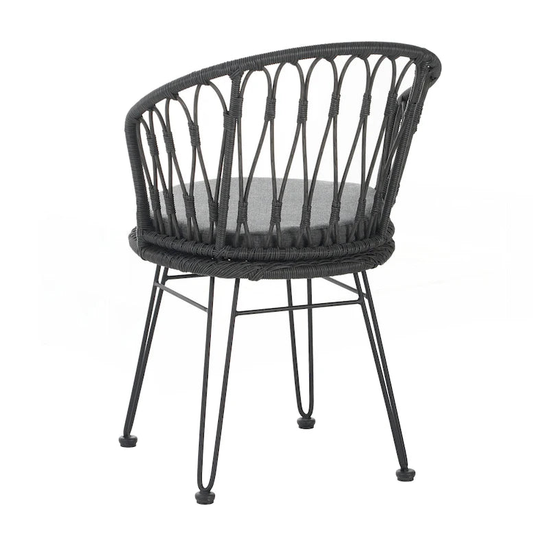 Ensemble de 2 chaises de salle à manger de style industriel