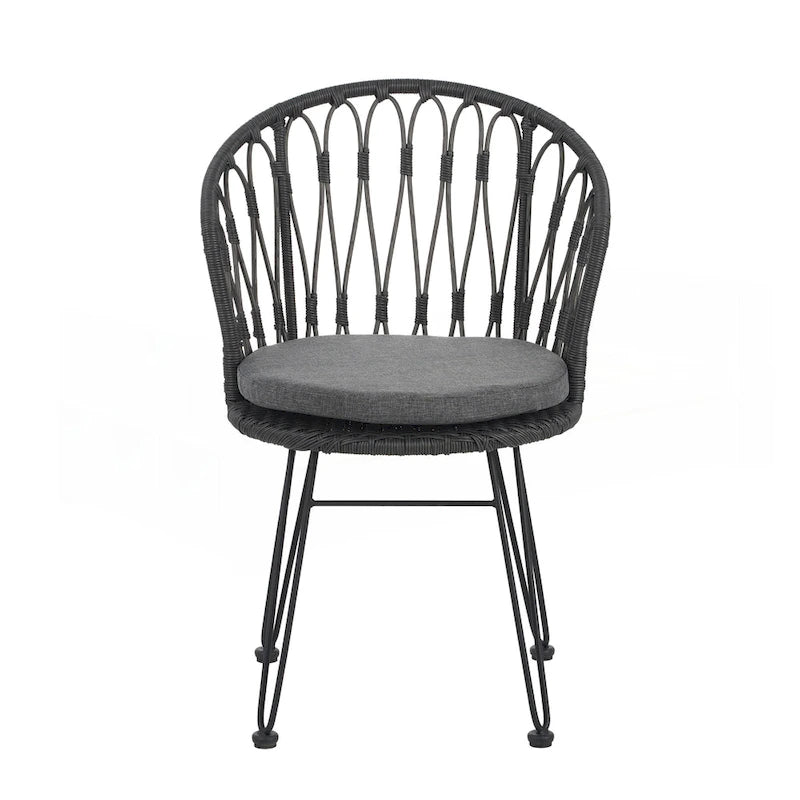 Ensemble de 2 chaises de salle à manger de style industriel