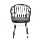 Ensemble de 2 chaises de salle à manger de style industriel