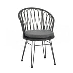 Ensemble de 2 chaises de salle à manger de style industriel