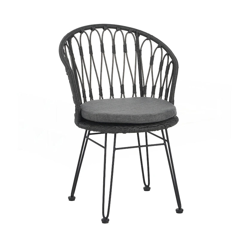 Ensemble de 2 chaises de salle à manger de style industriel
