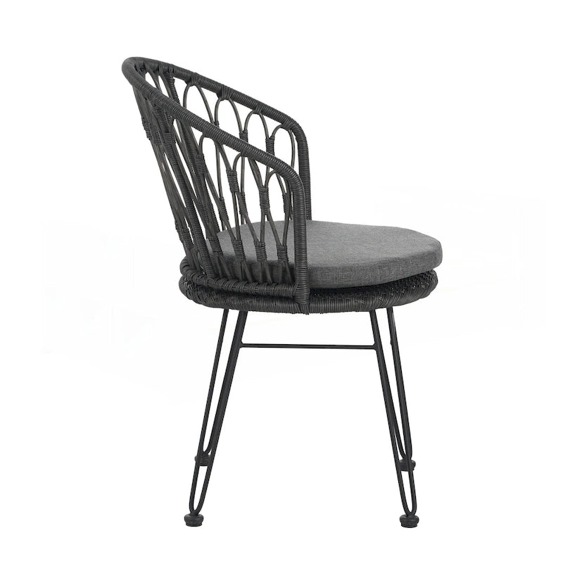 Ensemble de 2 chaises de salle à manger de style industriel