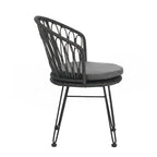 Ensemble de 2 chaises de salle à manger de style industriel