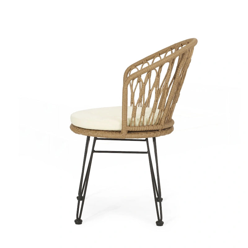 Ensemble de 2 chaises de salle à manger de style industriel