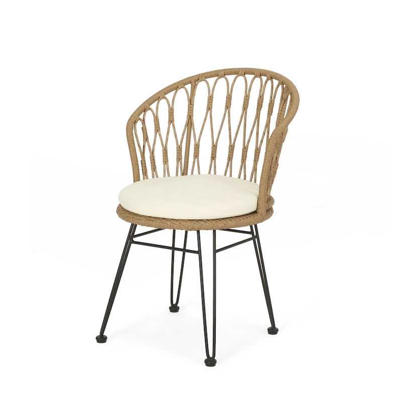 Ensemble de 2 chaises de salle à manger de style industriel