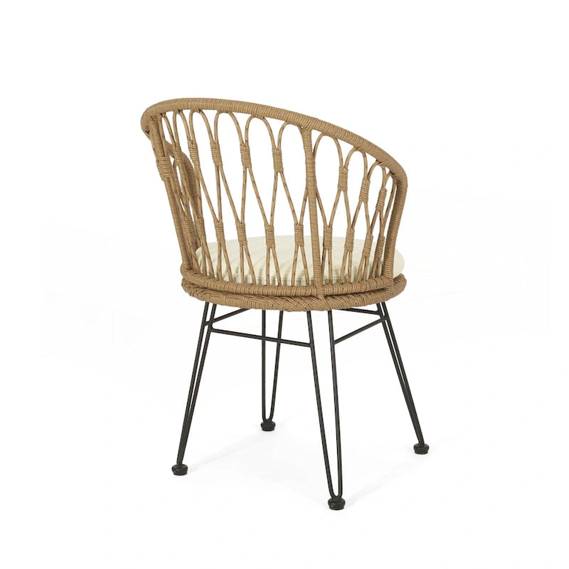 Ensemble de 2 chaises de salle à manger de style industriel