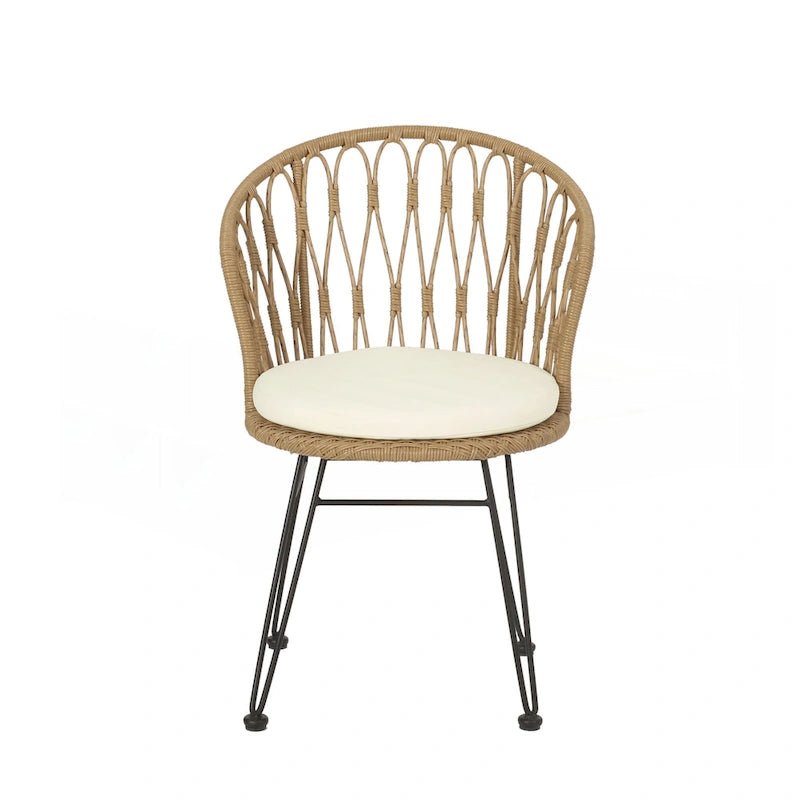 Ensemble de 2 chaises de salle à manger de style industriel