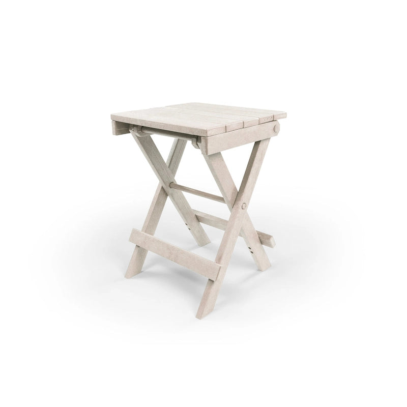 Table de bistrot pliante d'extérieur San Juan, entièrement assemblée et résistante aux intempéries, en PEHD recyclé