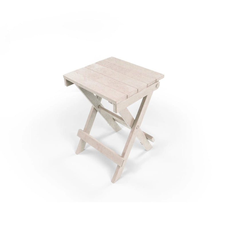 Table de bistrot pliante d'extérieur San Juan, entièrement assemblée et résistante aux intempéries, en PEHD recyclé