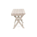 Table de bistrot pliante d'extérieur San Juan, entièrement assemblée et résistante aux intempéries, en PEHD recyclé