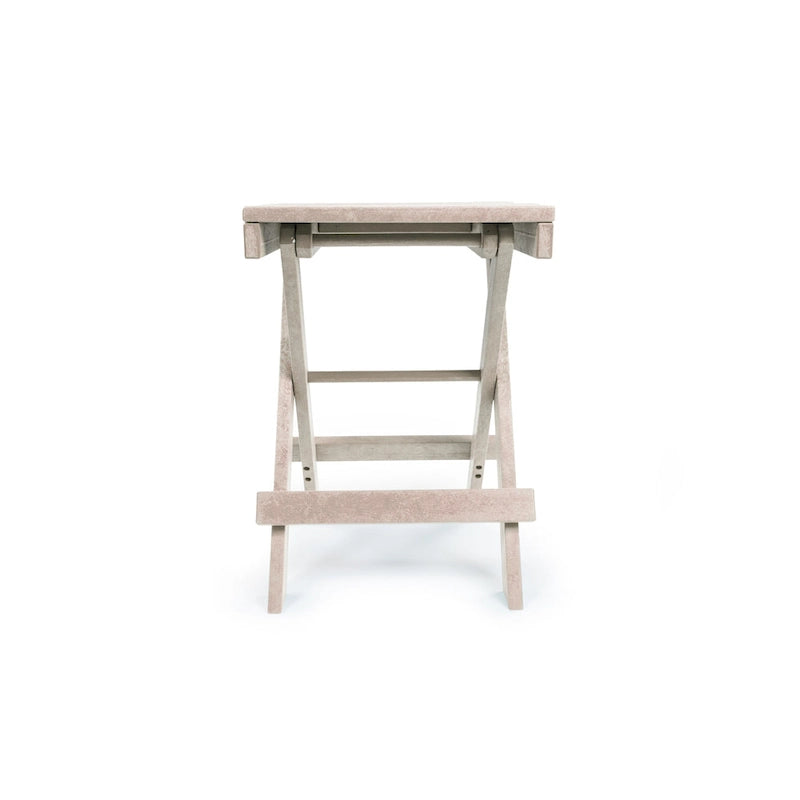 Table de bistrot pliante d'extérieur San Juan, entièrement assemblée et résistante aux intempéries, en PEHD recyclé