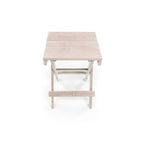 Table de bistrot pliante d'extérieur San Juan, entièrement assemblée et résistante aux intempéries, en PEHD recyclé